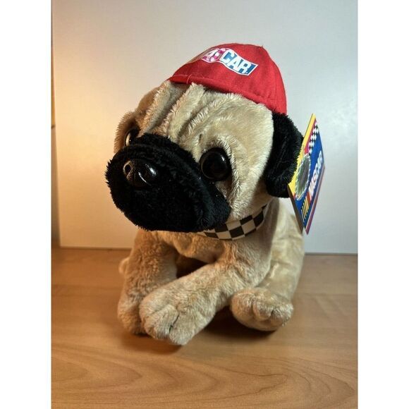 NWT Kids Preferred Nascar Pug Dog Plush - Picture 1 of 9